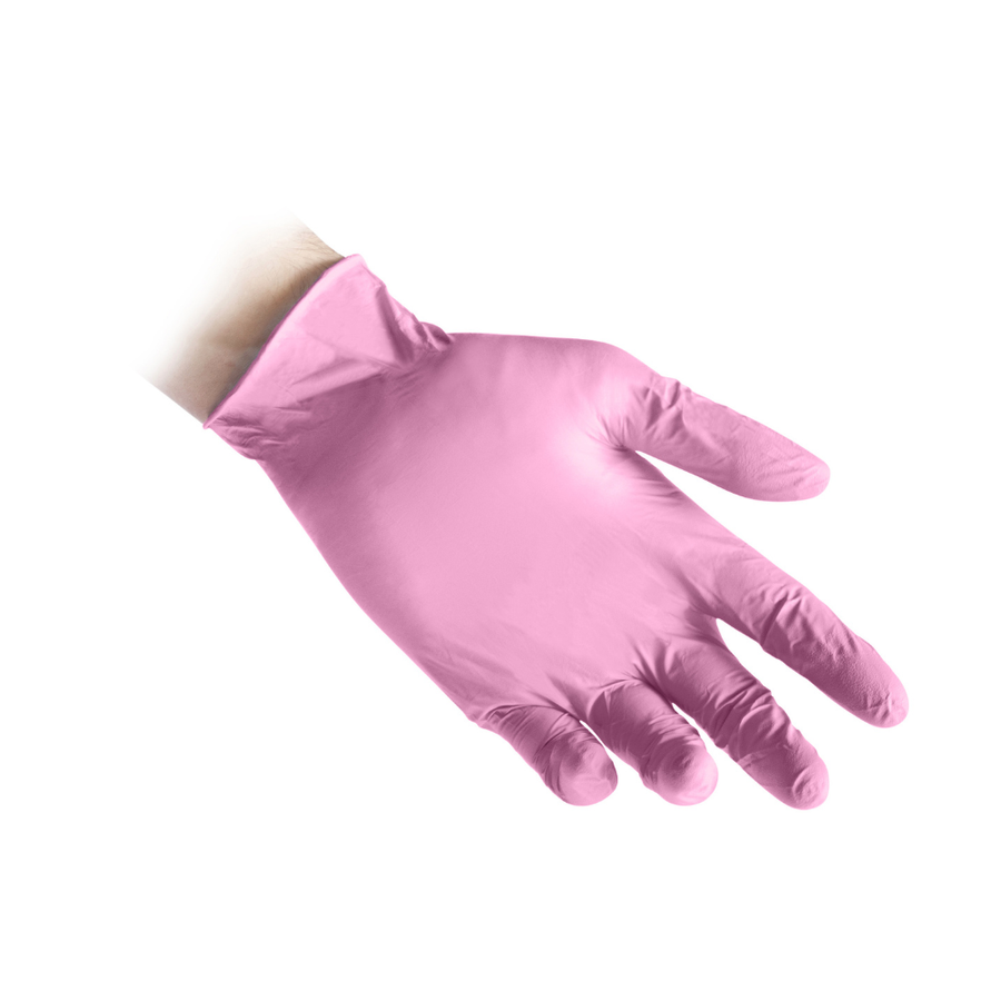 Guanti monouso in nitrile rosa ultra sensibile Reflexx Care N82 - 3,2 g - 10 box da 100 pezzi