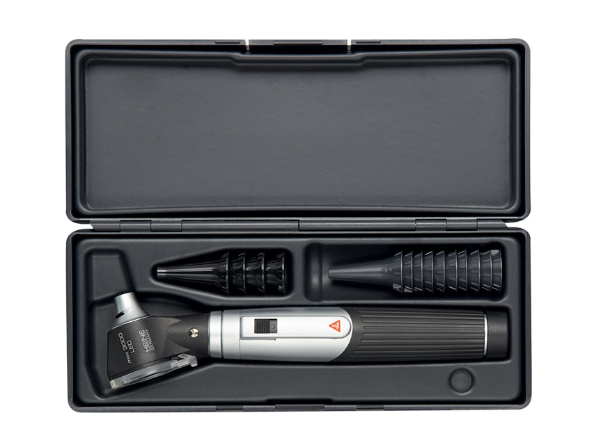 Otoscopio Heine Mini 3000 LED Direct con Speculum Riutilizzabili e Astuccio - Nero - D-856.20.021