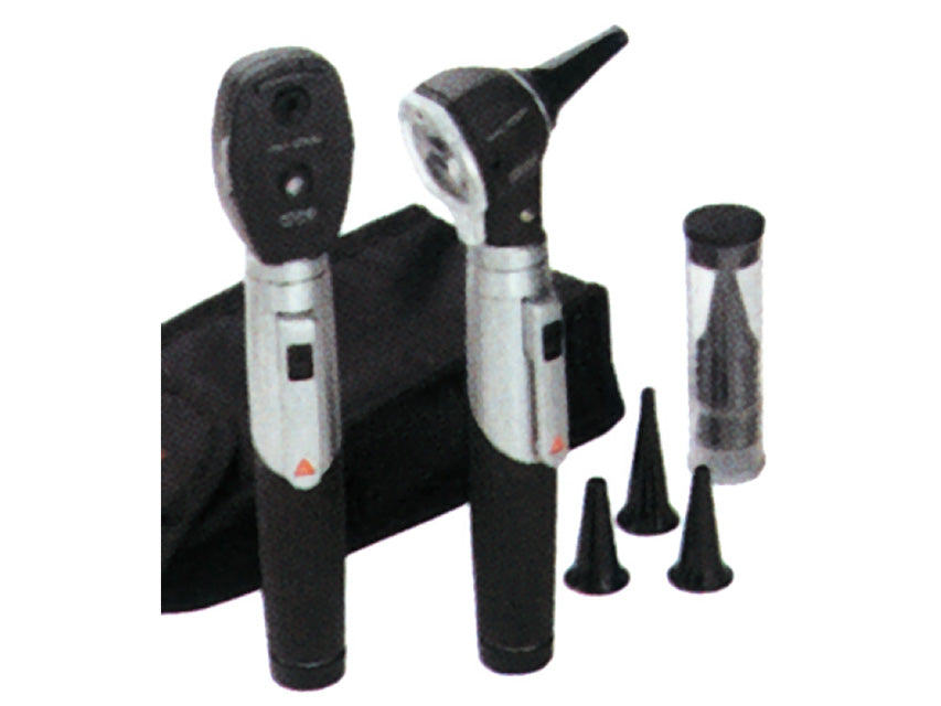 Set Oto-oftalmoscopio Heine Mini 3000 a F.o. - Nero