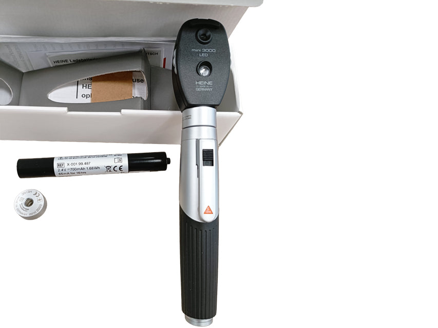 Oftalmoscopio Heine Mini 3000 Led Manico Ricaricab _b