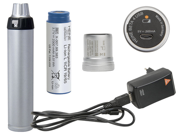 Kit Manico Li-ion Ricaricabile Heine BETA4 USB - X-007.99.388