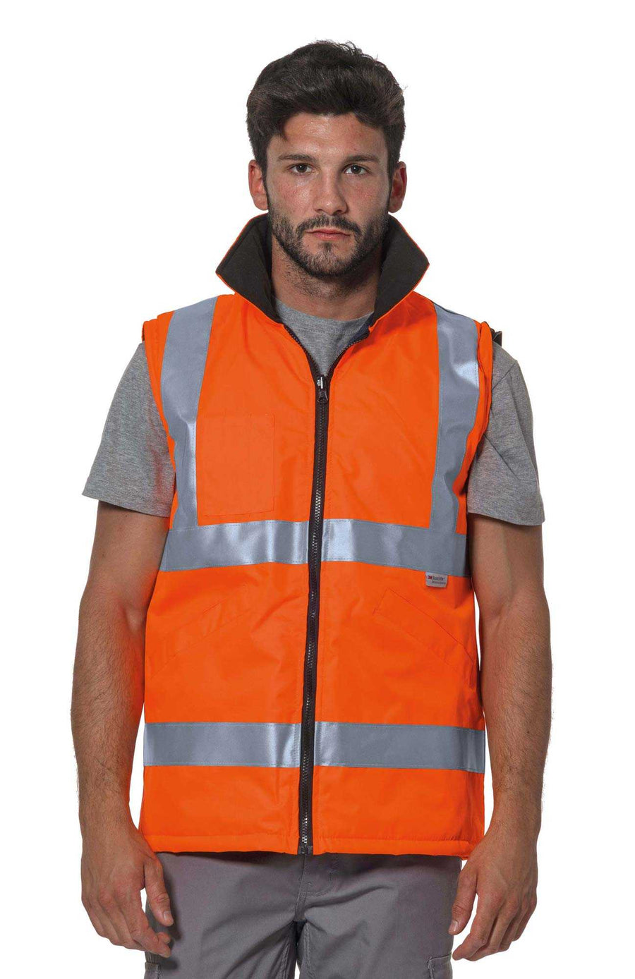 Giaccone imbottito alta visibilità REGALHV EN 20471 — foto ufficiale Logica Professional colore Arancio