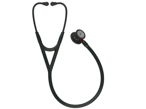 Littmann Cardiology IV - 6200 - Nero - Finitura Nera - Connettore Rosso