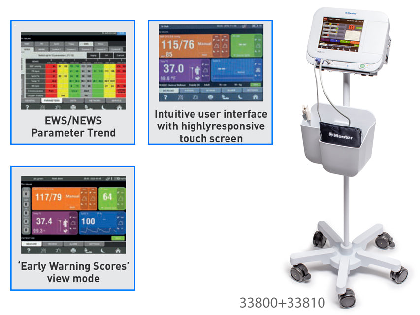 P16"Monitor Multiparametrico Riester Rvs 100 1960 _d
