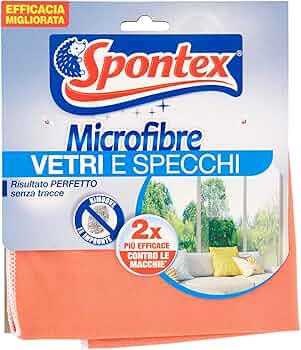 Spontex Panno Microfibra Vetri&specchi – Cartone 10 pz