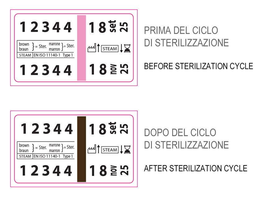 ETICHETTA ADESIVA VAPORE 32x19mm per etichettatrice 35985 - Conf. 12000 pz.