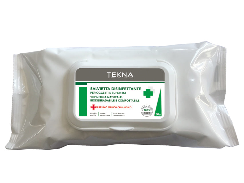 Fazzolettini Disinfettanti Tekna per Superfici