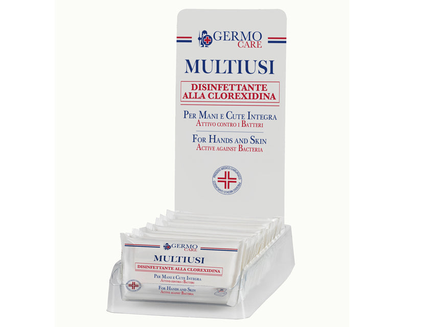 Flow Pack 20 Salviettine Disinfettanti Multiusi alla Clorexidina