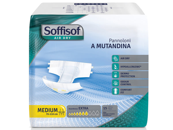 PANNOLONI SOFFISOF AIR DRY - incontinenza moderata