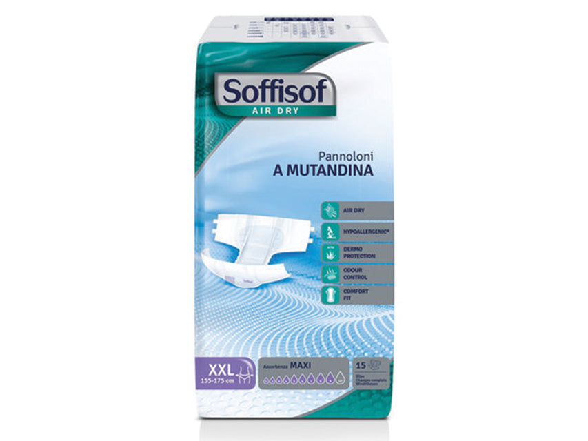PANNOLONI SOFFISOF AIR DRY incontinenza forte XX-large