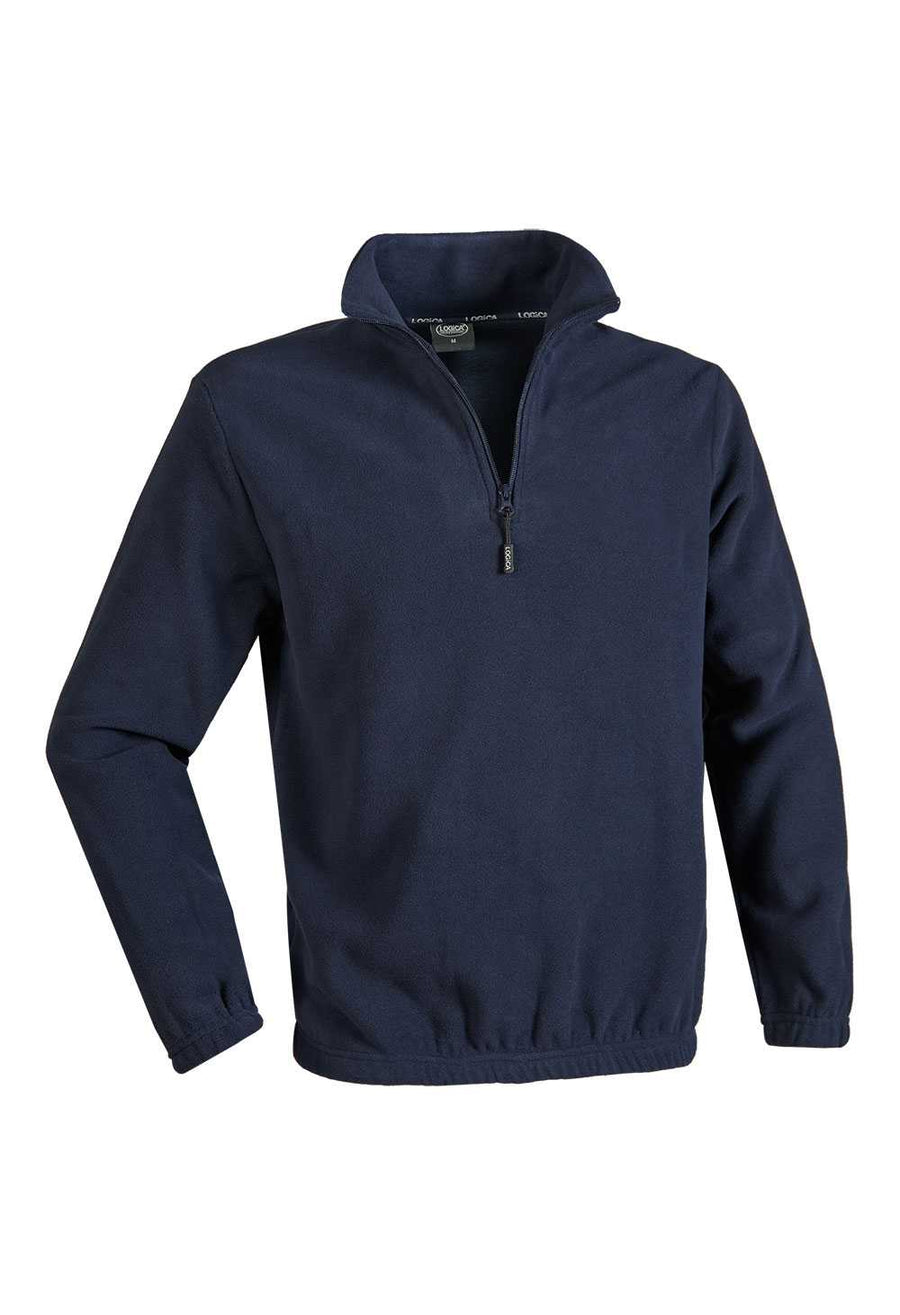 Pile antipilling con zip corta PYLE - Logica Professional colore Blu — foto ufficiale Logica Professional