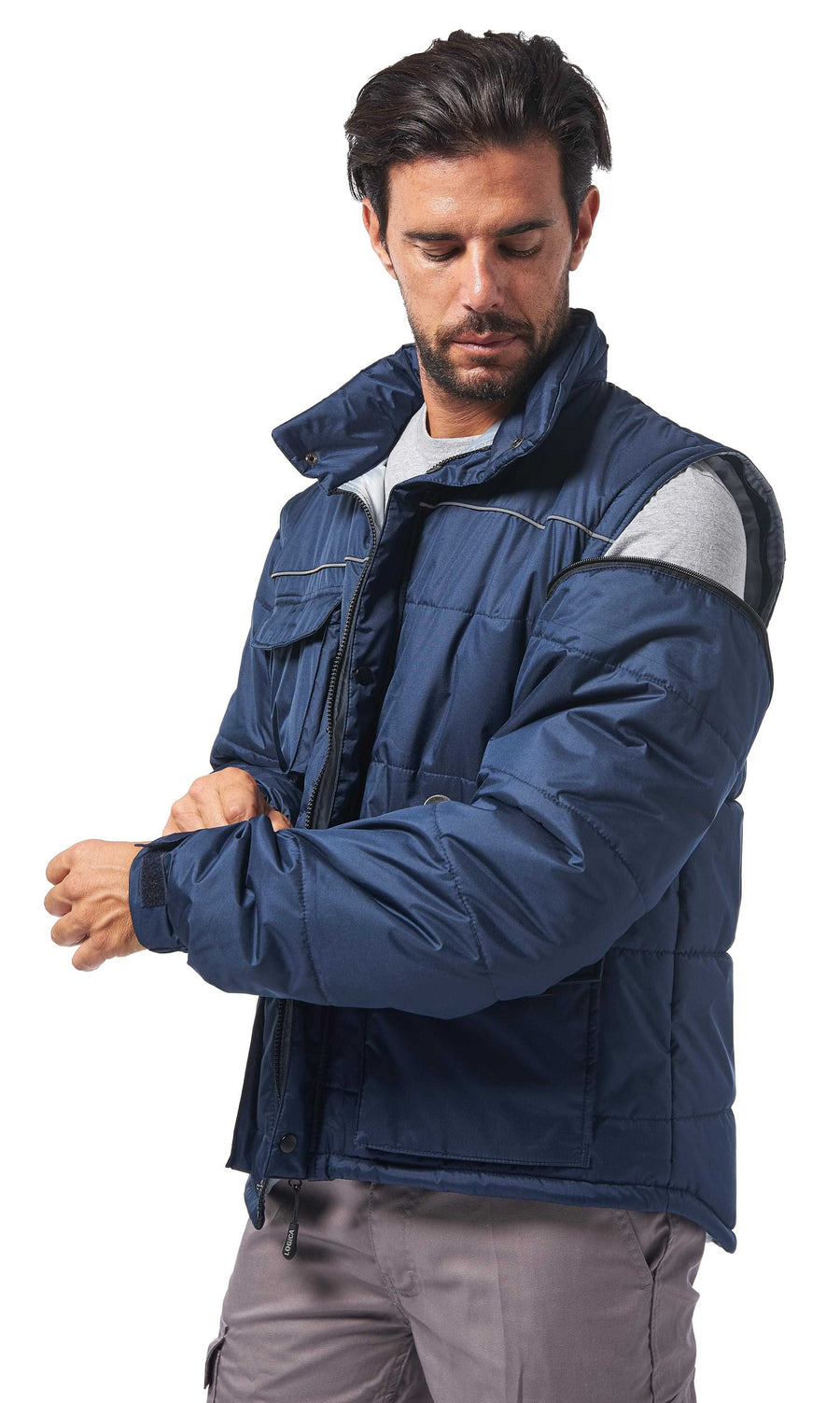 Giacca imbottita BALTIC colore Blu navy — foto ufficiale Logica Professional