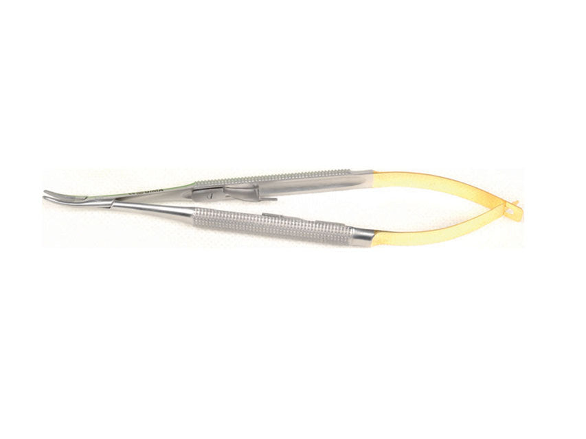 Porta Aghi Barraquer Micro C.t.- 13 Cm Punte Lisce