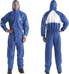 3M 4530FR tuta protettiva bianca/blu - cartone da 20 pezzi