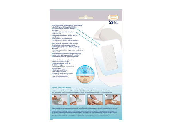 3M Tegaderm + Pad medicazione trasparente sterile 9x15 cm (3589NP) - immagine 2
