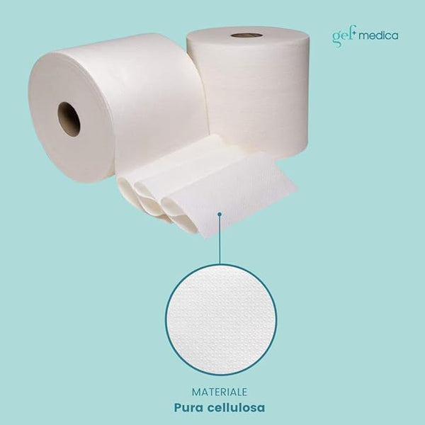 2 Rotoli Carta Asciugatutto - 1600 Strappi - 117 Metri per Rotolo - 2 Veli - Pura Cellulosa - Bobina Carta Casa Extra Spessa - Made in Italy