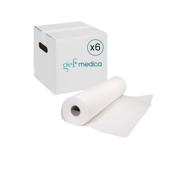Lenzuolini Medici - Rotolo Carta Lettino Massaggio - 60 Metri - Pura Cellulosa - 2 Strati - Resistenti e Morbidi - Made in Italy