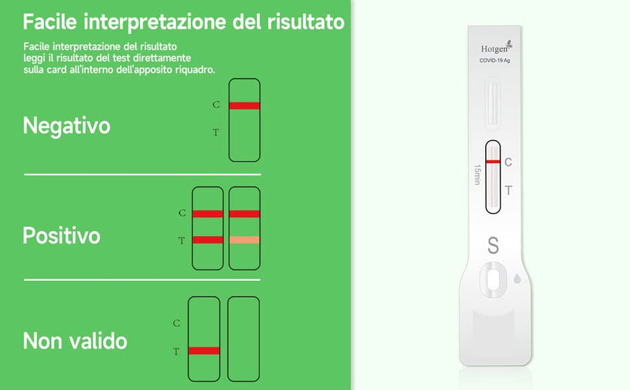 Tampone rapido Covid-19 Hotgen self test - kit da 5 a 20 test