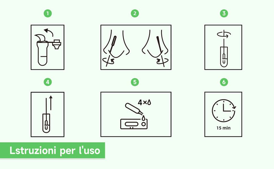 Tampone rapido Covid-19 Hotgen self test - kit da 5 a 20 test