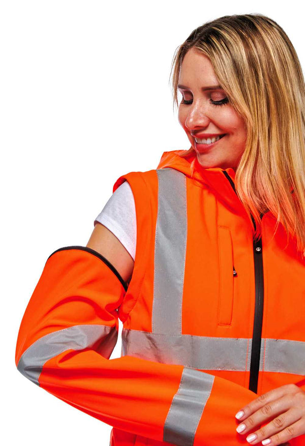 Giacca soft-shell HV ARENASHV colore Arancio — foto ufficiale Logica Professional