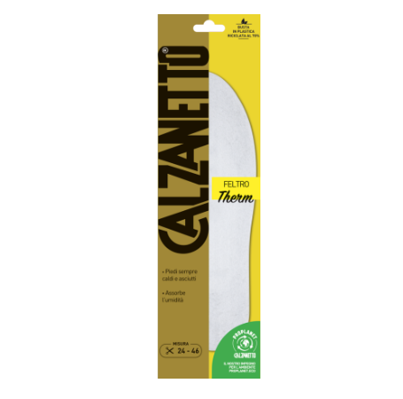 Calzanetto Proplanet soletta in feltro misura universale 24-46