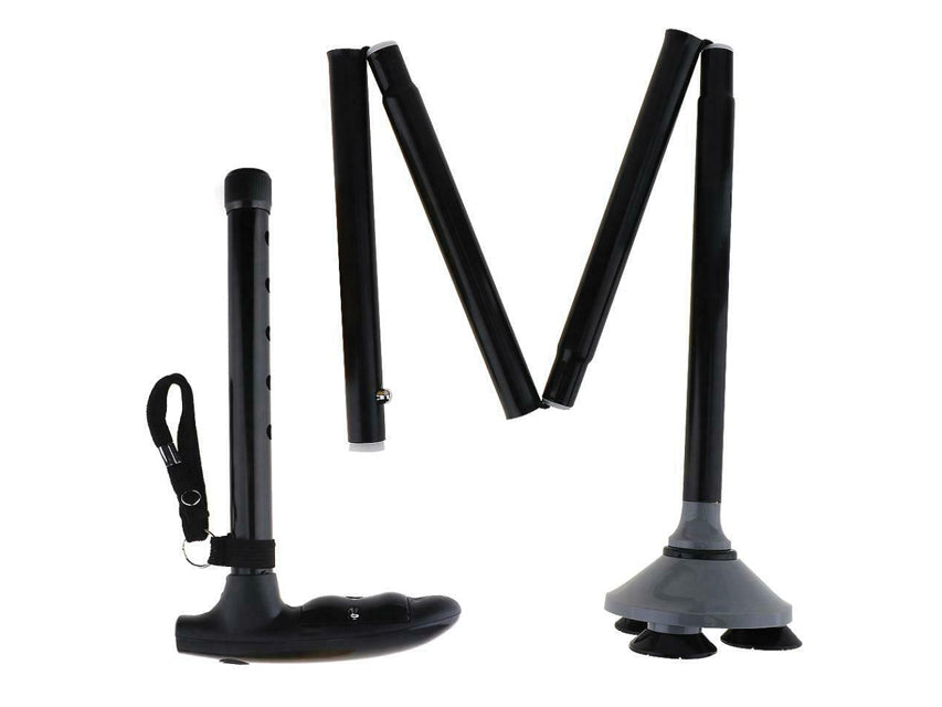 BASTONE CON VENTOSE e LUCE LED