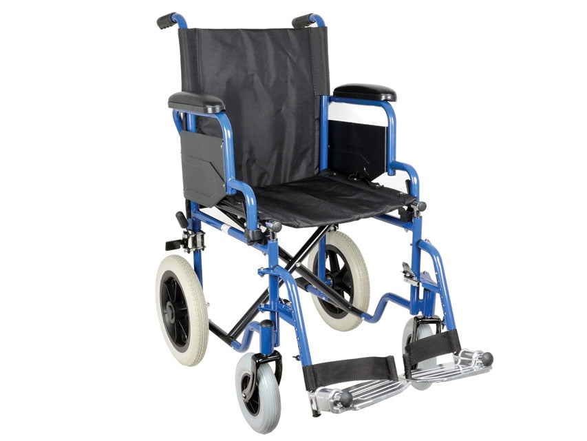 Carrozzina Essex — seduta 46 o 51 cm — telaio in acciaio