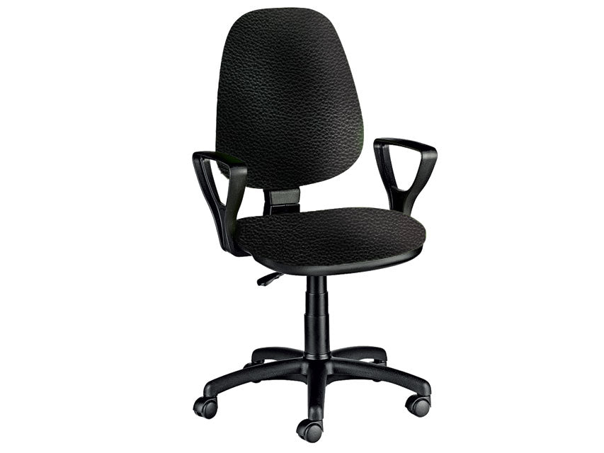 SEDIA CUNEO CON BRACCIOLI similpelle