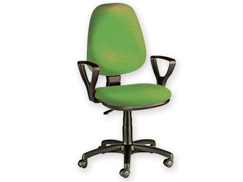 SEDIA CUNEO CON BRACCIOLI similpelle colore a richiesta
