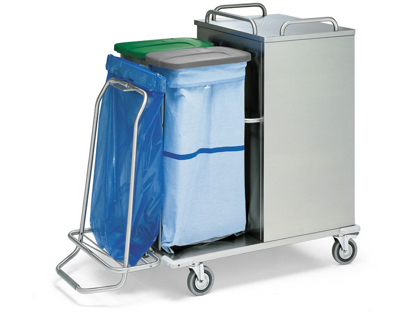 Carrello Lavanderia Chiuso Acciao Inox