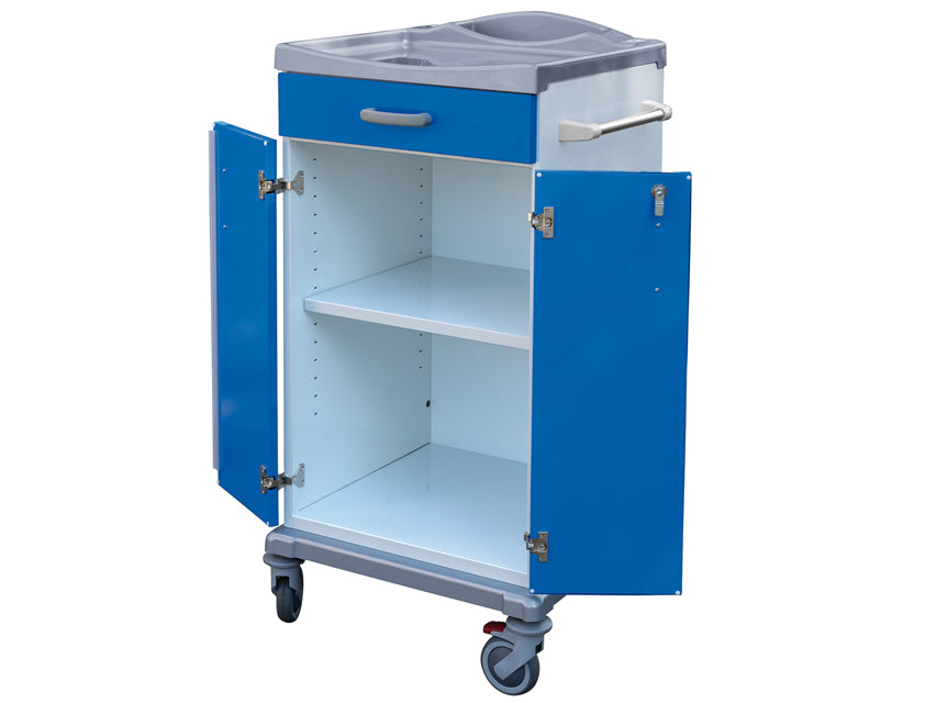 Carrello Biancheria Pulita 2 Ante+Cassetto Piccolo _a