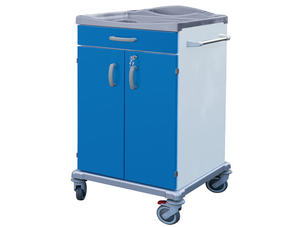 Carrello Biancheria Pulita 2 Ante+Cassetto Medio