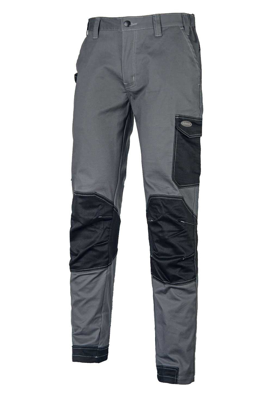 Pantalone stretch Logica CONDOR 230 g policotone colore Grigio/Nero — foto ufficiale Logica Professional