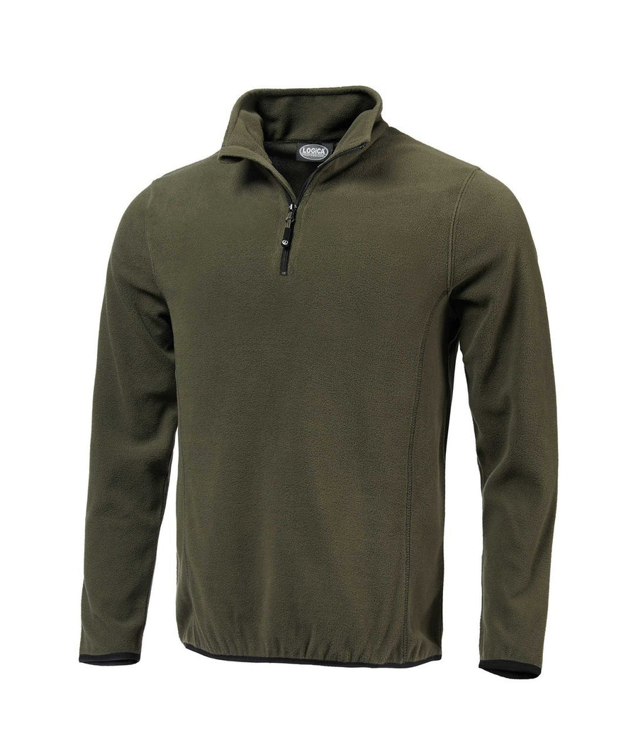 Micropile da lavoro Logica ANUBI termico zip corta 200 gr - Verde/Nero