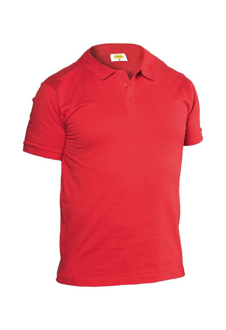 Polo da lavoro Logica WELTA jersey 165 gr - Rosso