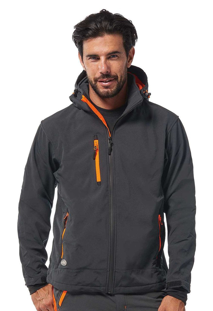Giacca soft-shell Logica SLALOMCAP Grigio/Arancio