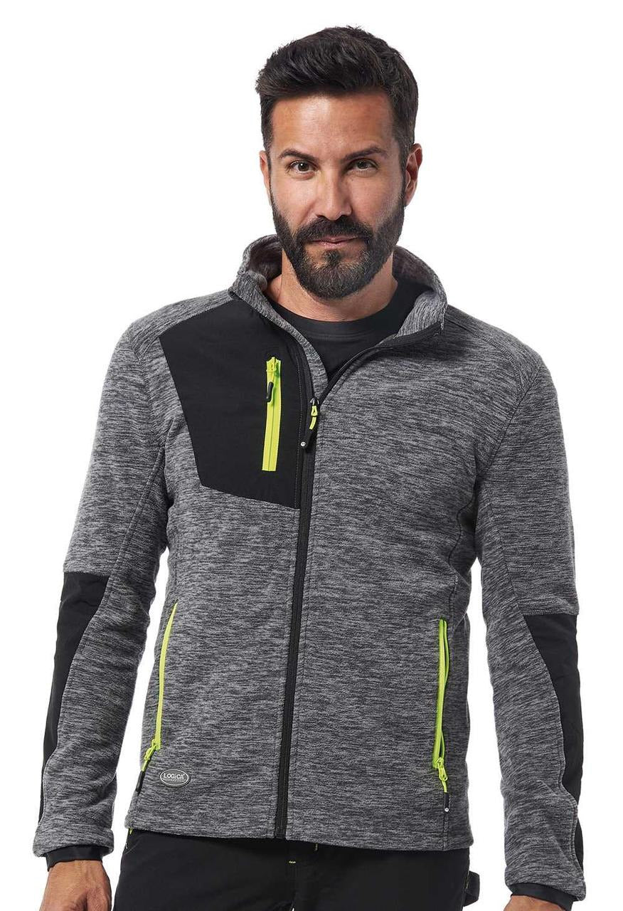 Micropile da lavoro Logica MADEIRA fiammato zip lunga 280 gr - Grigio