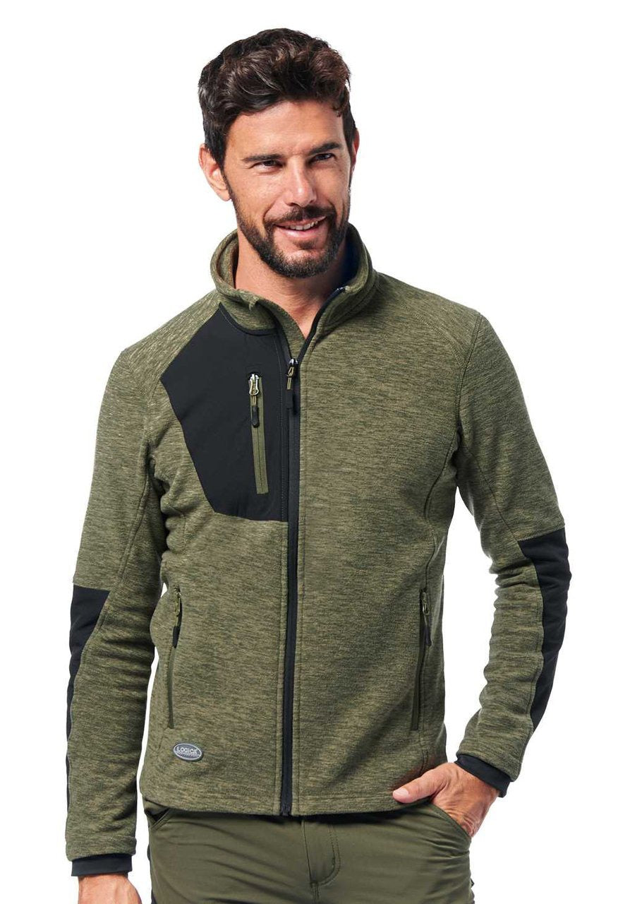 Micropile da lavoro Logica MADEIRA fiammato zip lunga 280 gr - Verde