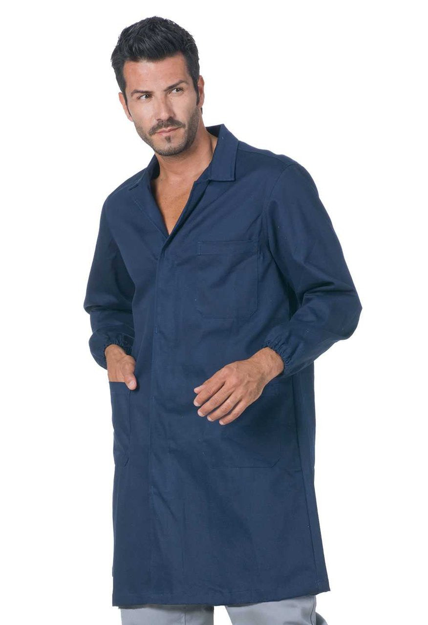 Camice da lavoro Logica 9100TK unisex 65/35 con tasche - Blu