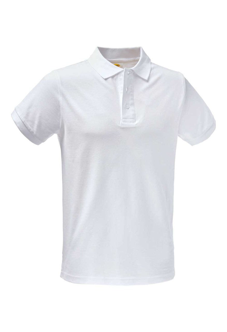 Polo da lavoro Logica SOLARIS piquet top 220 gr - Bianco