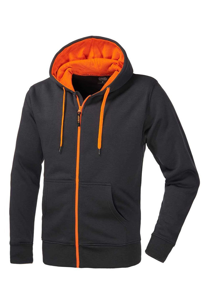 Felpa da lavoro Logica FIJI Grigio/Arancio