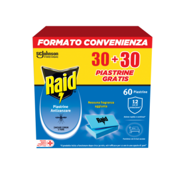 Raid Piastrine pz 30+30 Pacco Doppio – Cartone 12 pz