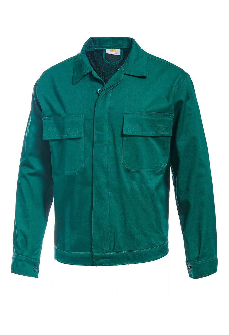 Giubbino cotone 9045 Massaua 250 gr colore Verde — foto ufficiale Logica Professional
