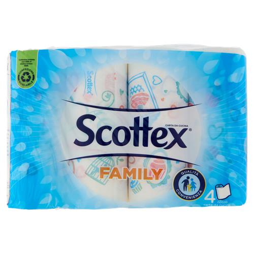 Scottex Cartaspugna Family pz 4 – Cartone 8 pz