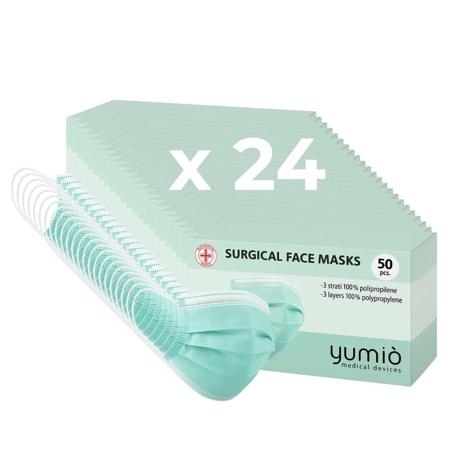 Mascherine Chirurgiche Monouso Certificate CE - Dispenser da 50pz Made in Italy | Gef Medica