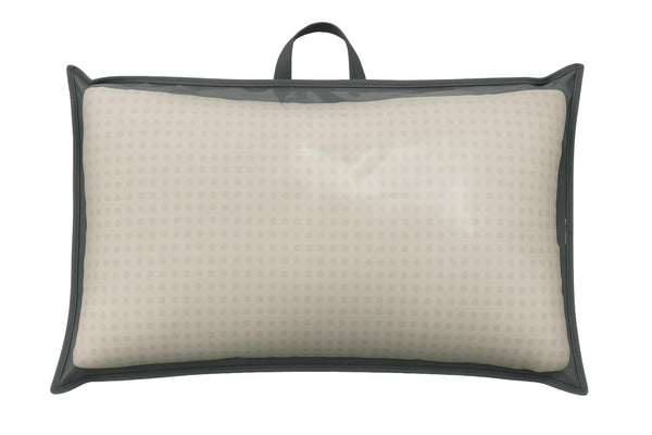 Custodia porta cuscino professionale 81x51 cm grigio - busta salvaspazio con zip e manico TNT - ideale per hotel, ristoranti e catering