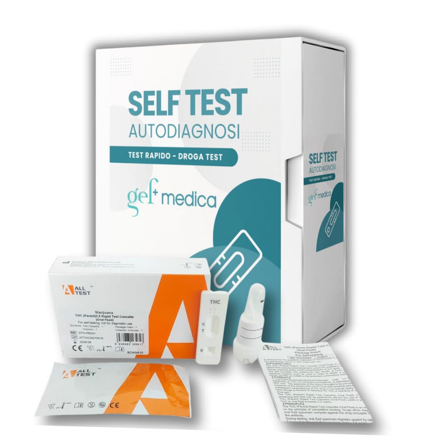 Test rapido THC saliva Alltest self test - kit da 1 a 10 test