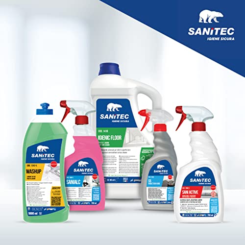 Sanitec, Multi Activ, Sgrassante Disinfettante Multiuso, Ideale per la Disinfezione di Tutte le Superfici a Contatto con Gli Alimenti, Elimina il 99,9% dei Batteri, Presidio Medico Chirurgico, 750 ml