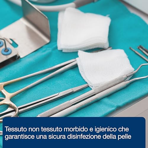 Gima 35010 Compressa Garza, Tessuto Non Tessuto, 4 Strati, 5 x 5 cm, Confezione da 1000