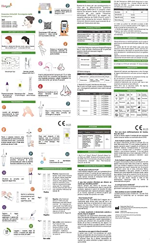 Hotgen 5 x Tamponi Covid 19 Rapido 2025 Nasale, Kit Rapido Tampone per l'Antigene SARS-COV-2 –Test Antigenico Rapido,Validato per tutte le Varianti 2025, Scatola da 5 Test